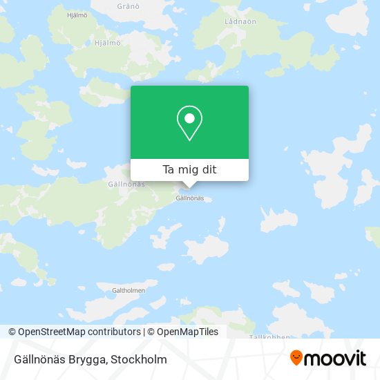 Gällnönäs Brygga karta