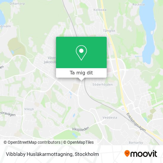 Vibblaby Husläkarmottagning karta