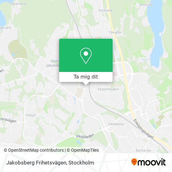 Jakobsberg Frihetsvägen karta