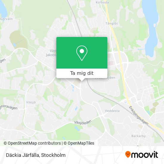 Däckia Järfälla karta