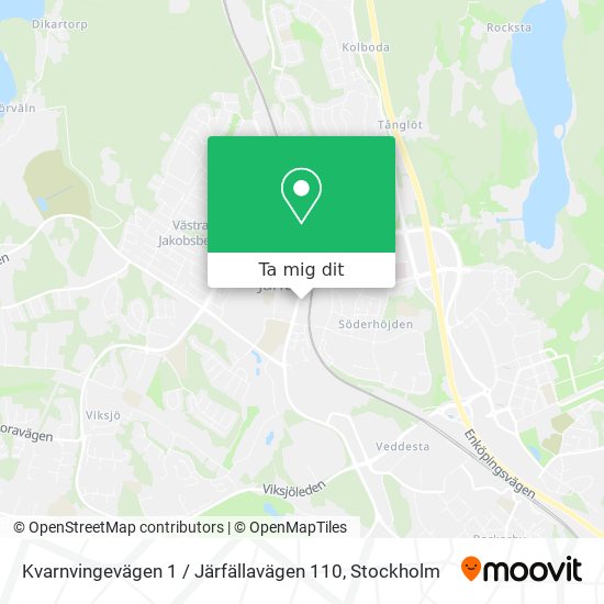 Kvarnvingevägen 1 / Järfällavägen 110 karta