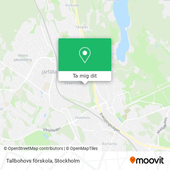 Tallbohovs förskola karta