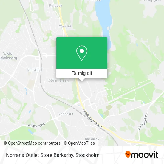 Norrøna Outlet Store Barkarby karta