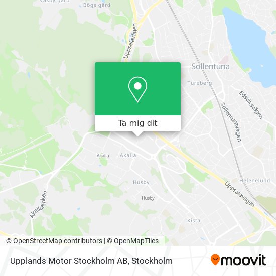 Upplands Motor Stockholm AB karta