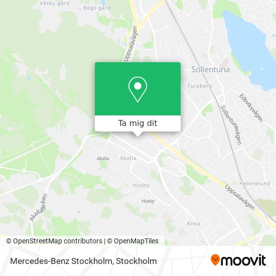Mercedes-Benz Stockholm karta