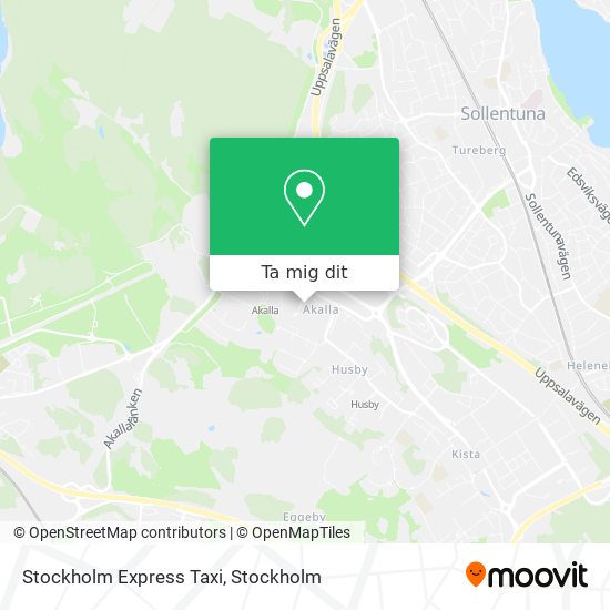 Stockholm Express Taxi karta
