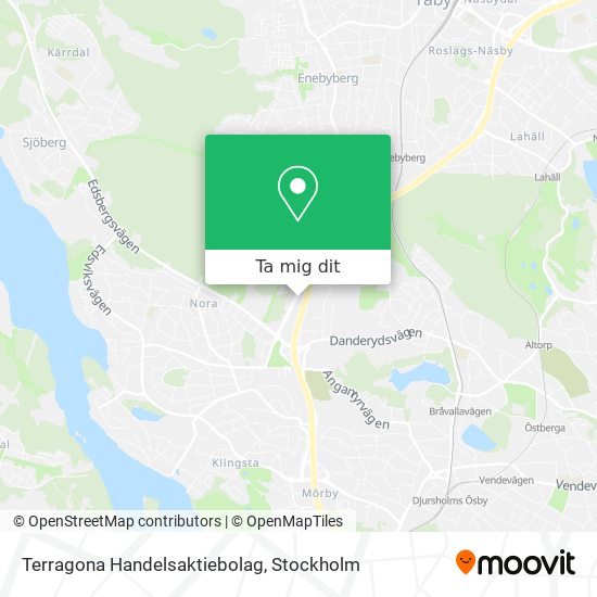 Terragona Handelsaktiebolag karta