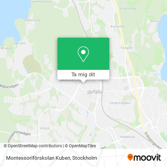 Montessoriförskolan Kuben karta