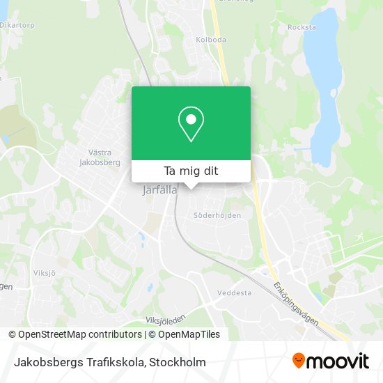 Jakobsbergs Trafikskola karta