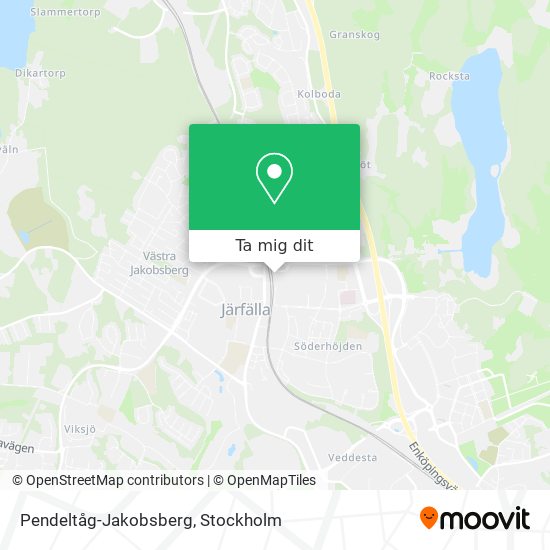 Pendeltåg-Jakobsberg karta