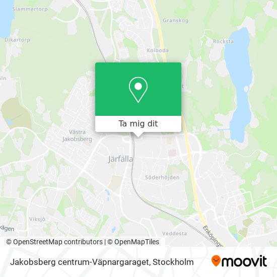 Jakobsberg centrum-Väpnargaraget karta