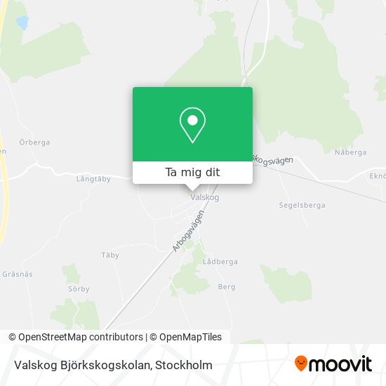 Valskog Björkskogskolan karta