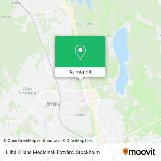 Lilltå Lilians Medicinsk Fotvård karta