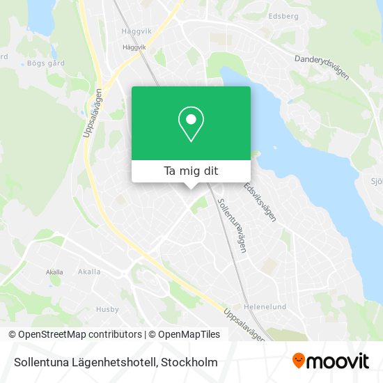 Sollentuna Lägenhetshotell karta