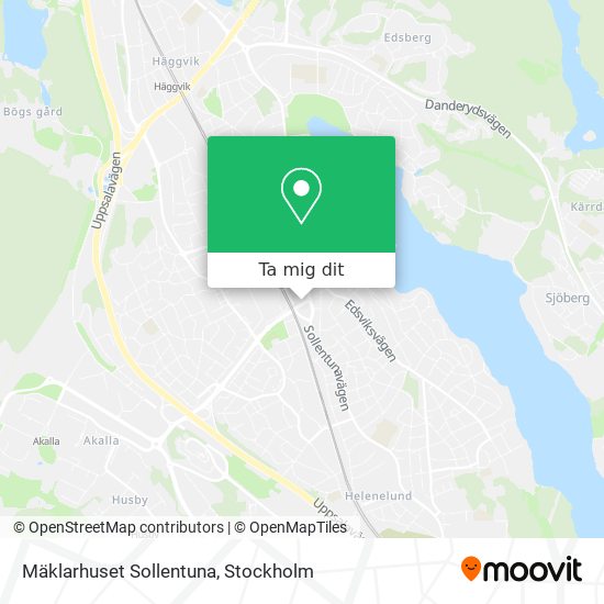 Mäklarhuset Sollentuna karta