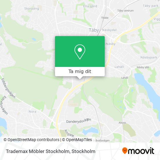 Trademax Möbler Stockholm karta