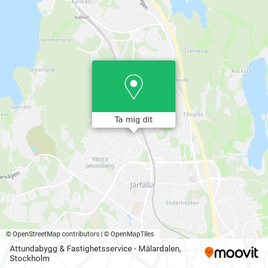 Attundabygg & Fastighetsservice - Mälardalen karta