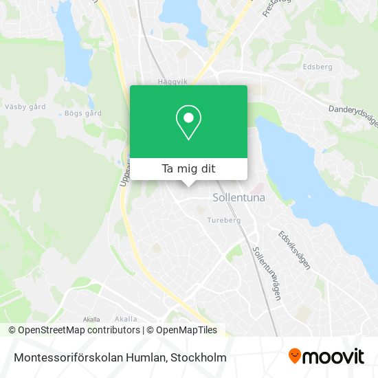 Montessoriförskolan Humlan karta