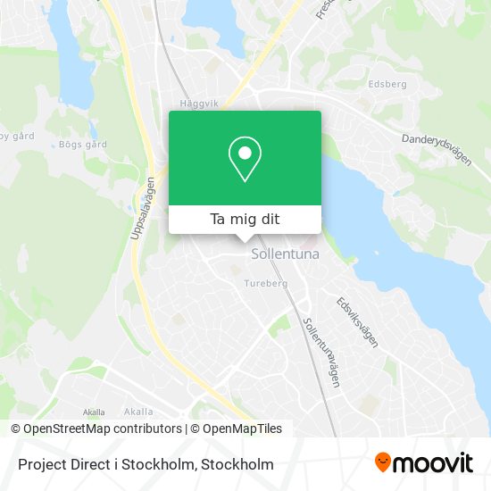 Project Direct i Stockholm karta