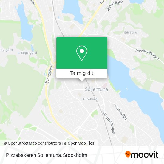 Pizzabakeren Sollentuna karta