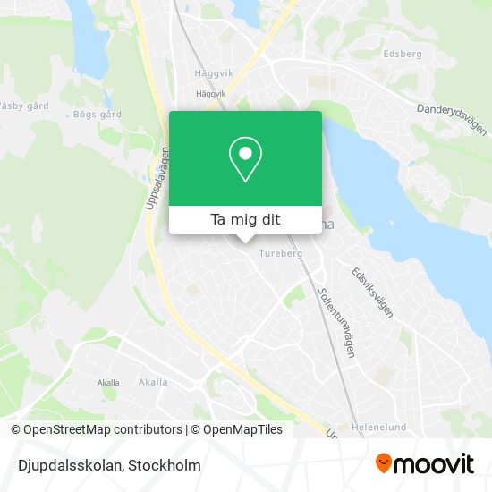 Djupdalsskolan karta