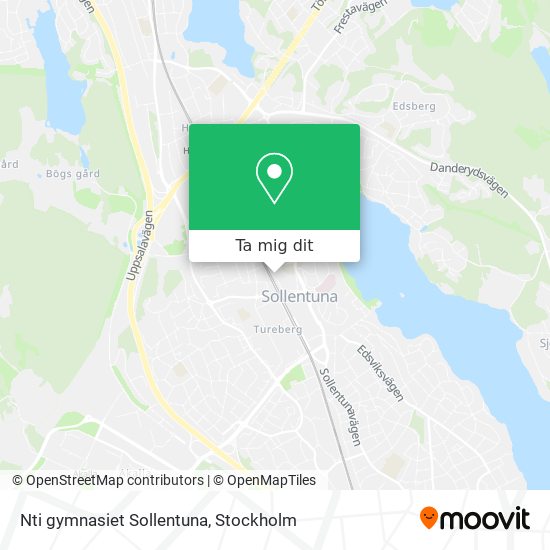 Nti gymnasiet Sollentuna karta