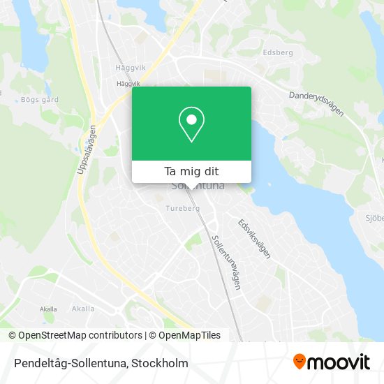 Pendeltåg-Sollentuna karta