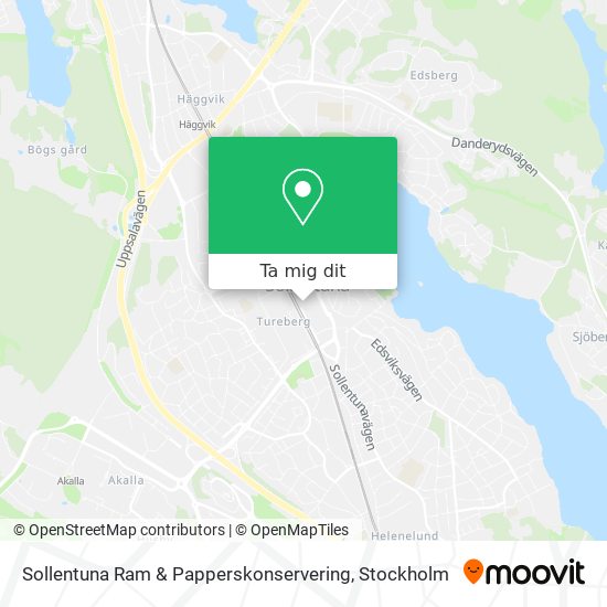 Sollentuna Ram & Papperskonservering karta