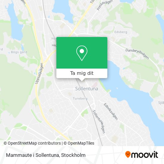 Mammaute i Sollentuna karta