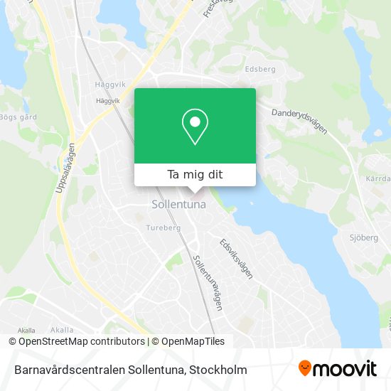 Barnavårdscentralen Sollentuna karta