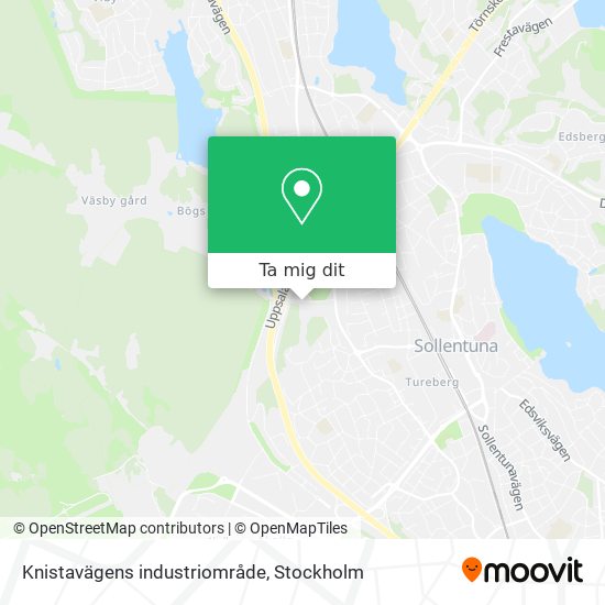 Knistavägens industriområde karta