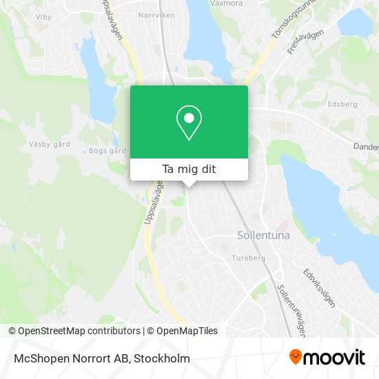 McShopen Norrort AB karta