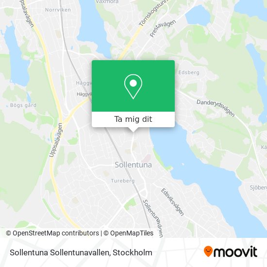 Sollentuna Sollentunavallen karta