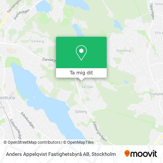 Anders Appelqvist Fastighetsbyrå AB karta