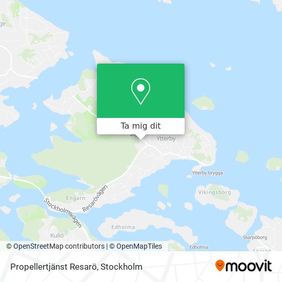 Propellertjänst Resarö karta