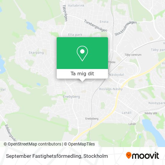 September Fastighetsförmedling karta