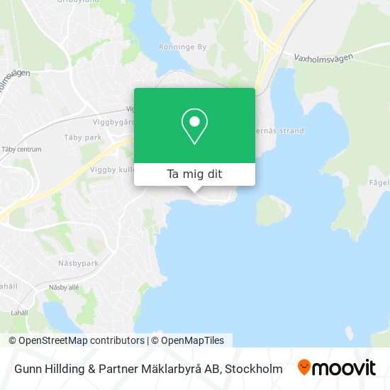 Gunn Hillding & Partner Mäklarbyrå AB karta