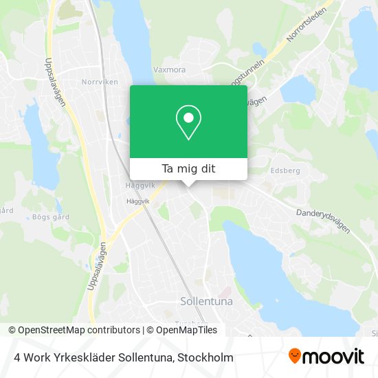 4 Work Yrkeskläder Sollentuna karta