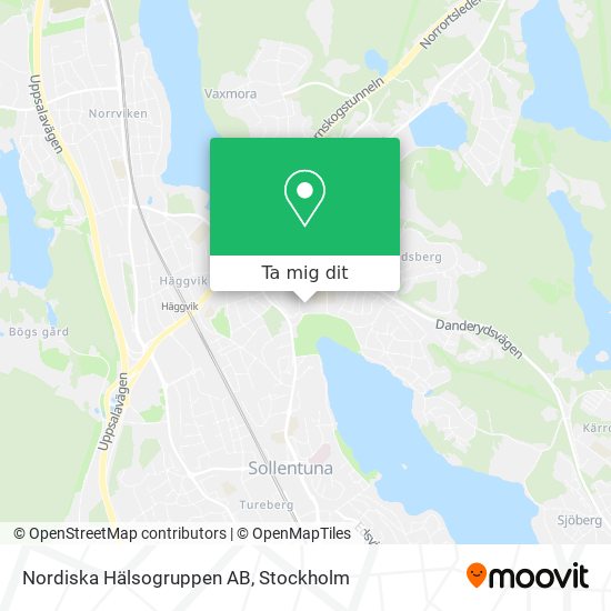 Nordiska Hälsogruppen AB karta