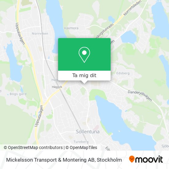 Mickelsson Transport & Montering AB karta