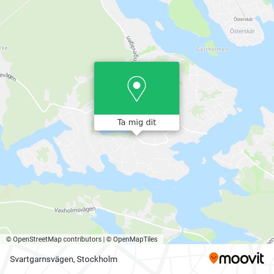 Svartgarnsvägen karta