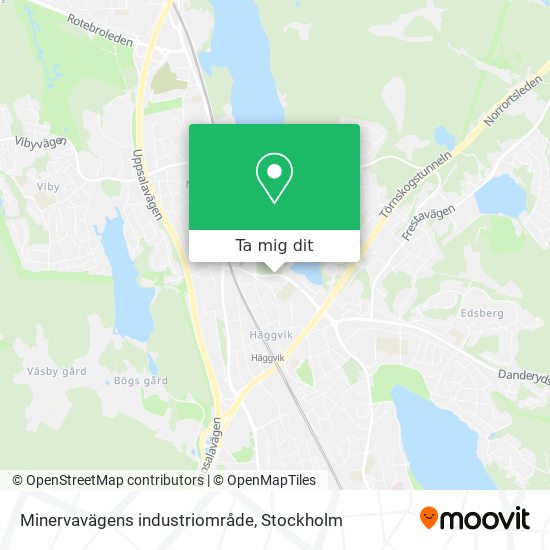 Minervavägens industriområde karta