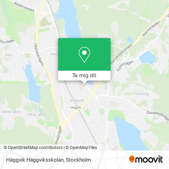 Häggvik Häggviksskolan karta