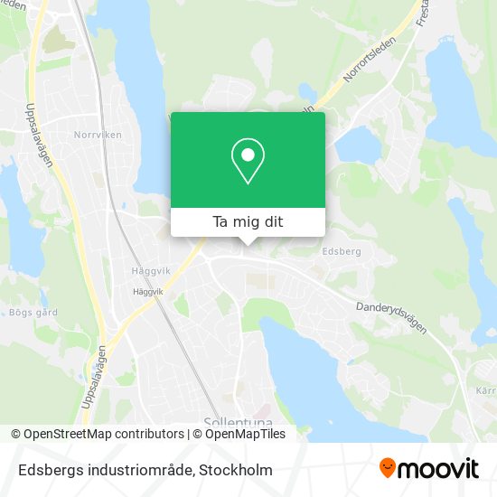 Edsbergs industriområde karta