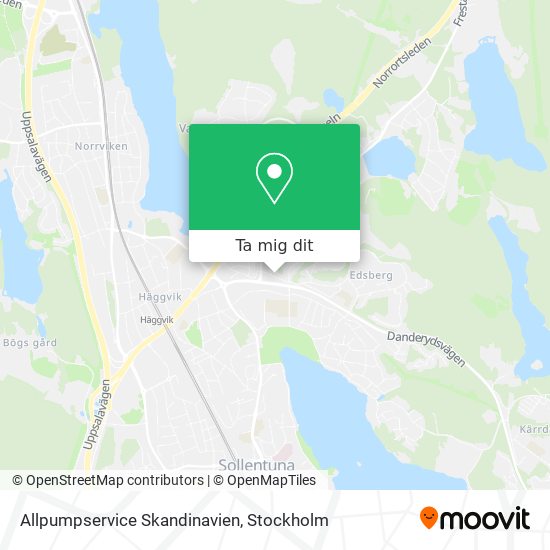 Allpumpservice Skandinavien karta