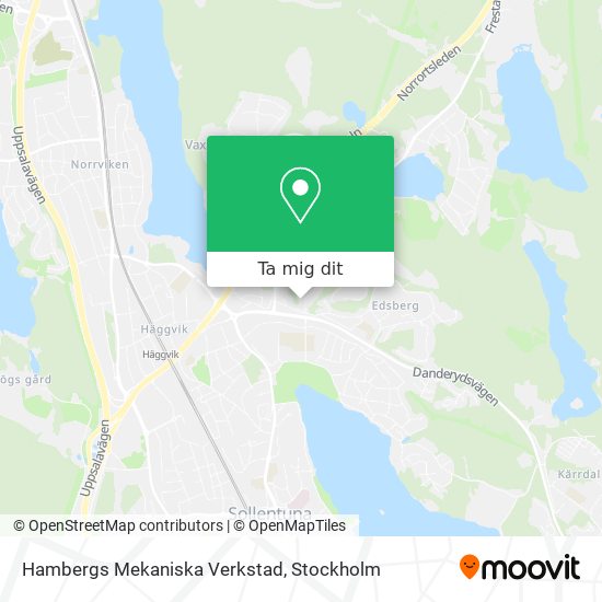 Hambergs Mekaniska Verkstad karta