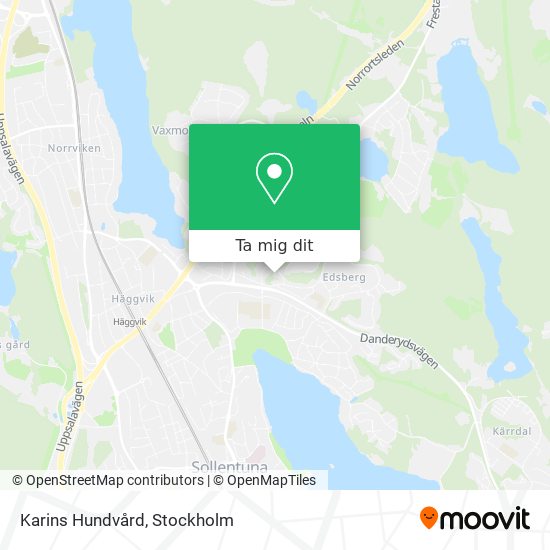 Karins Hundvård karta