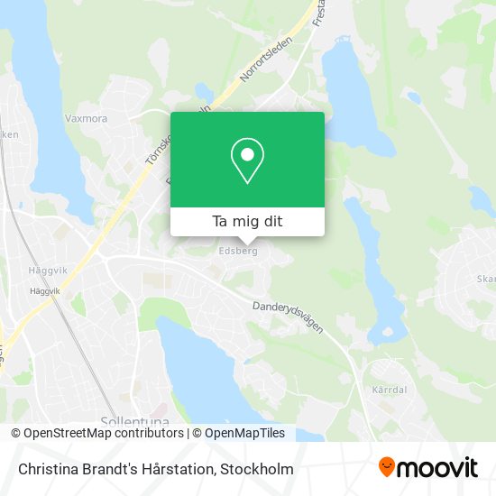 Christina Brandt's Hårstation karta