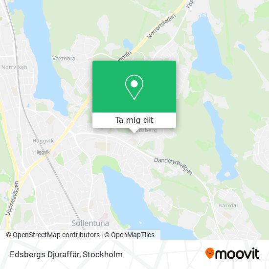 Edsbergs Djuraffär karta
