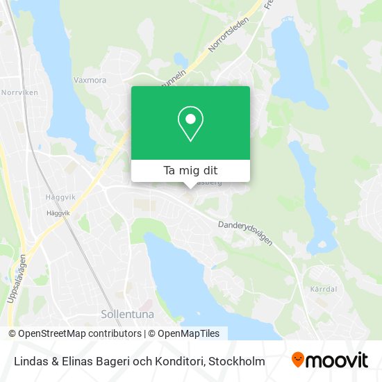 Lindas & Elinas Bageri och Konditori karta